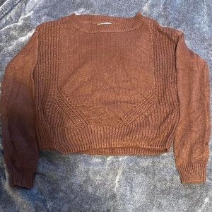 aeropostale copper brown sweater